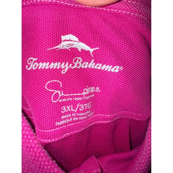 Tommy Bahama men's pink polo shirt, short sleeve size 3 XL - Picture 2 of 5